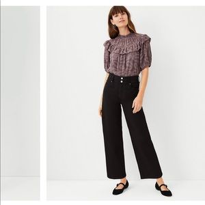 Ann Taylor Wide Leg Ankle Jeans